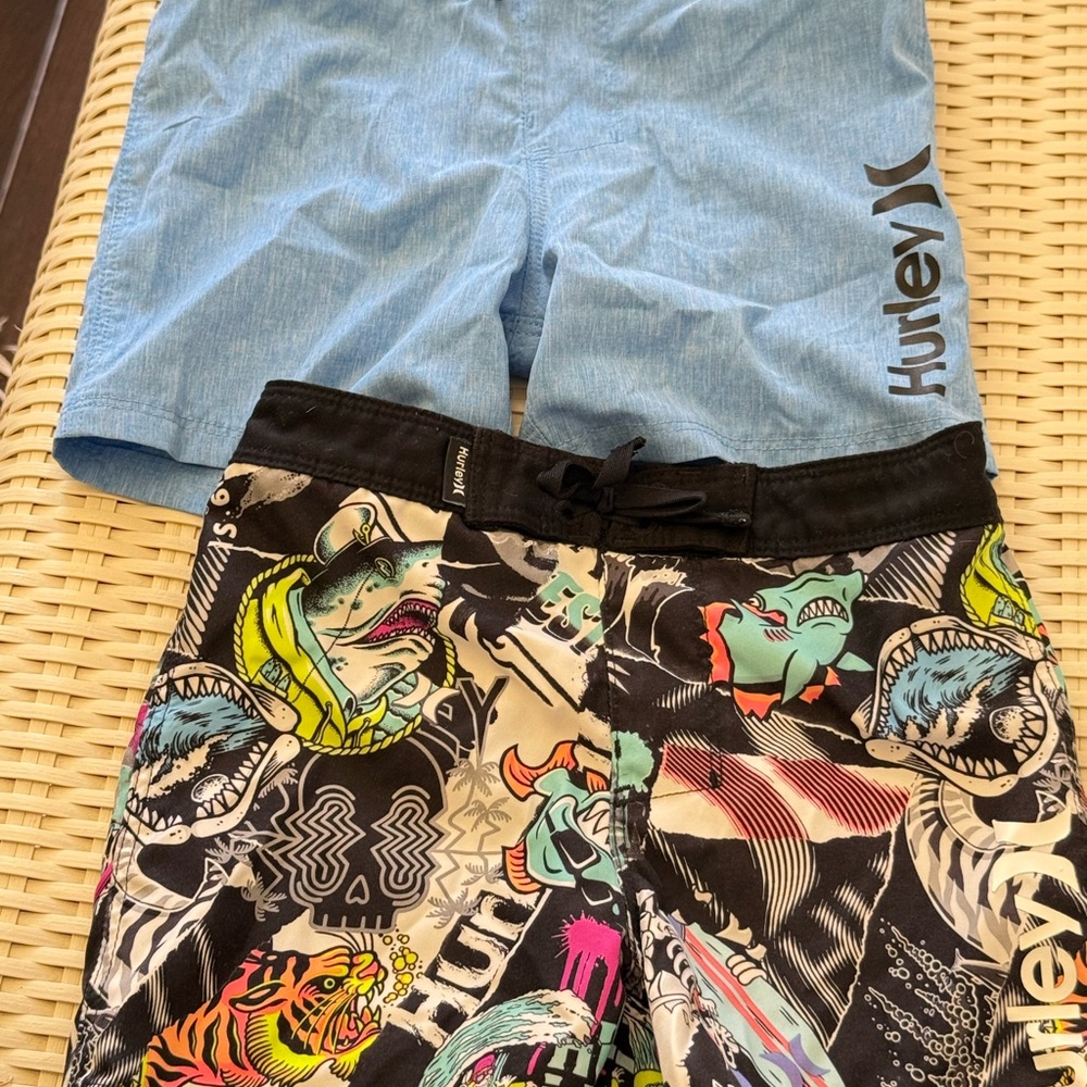 Hurley Multicolor Graphic Board Shorts Set